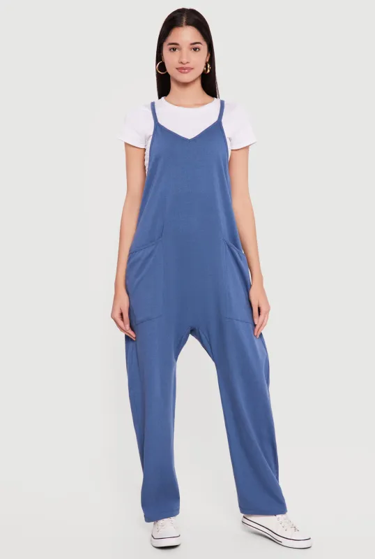 Oversized Cami Jumpsuit with Pockets made by Rainbow