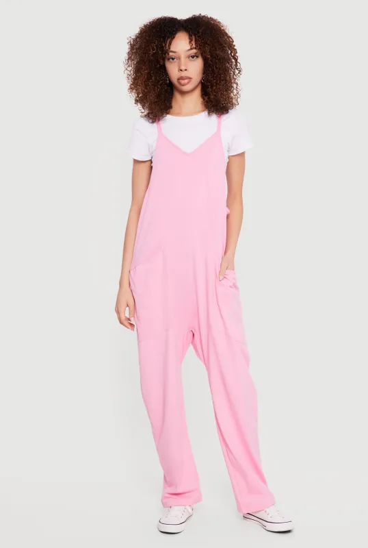 Oversized Cami Jumpsuit with Pockets made by Rainbow