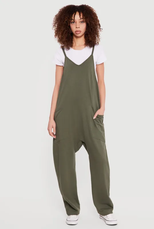 Oversized Cami Jumpsuit with Pockets made by Rainbow