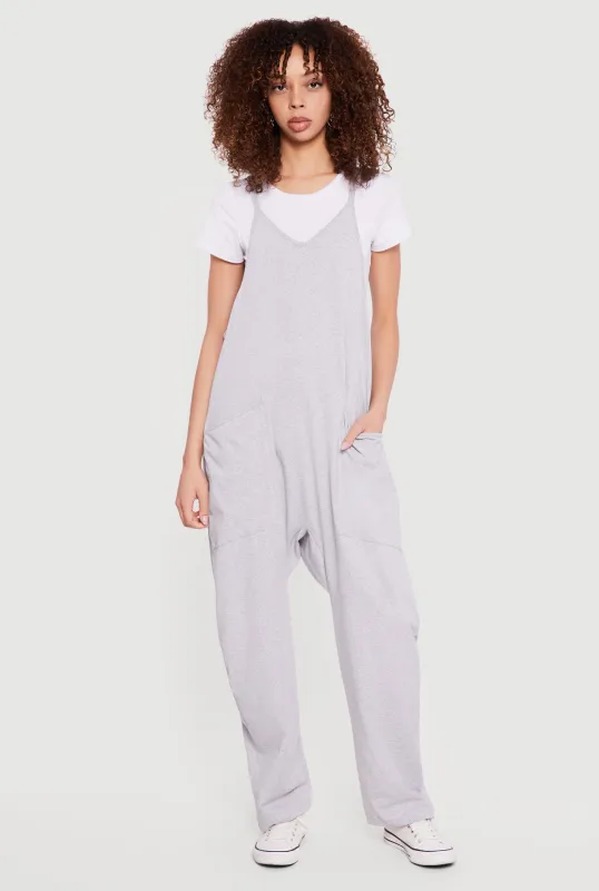 Oversized Cami Jumpsuit with Pockets sold by Rainbow