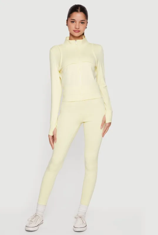 Wide Waist Yoga Leggings sold by Rainbow