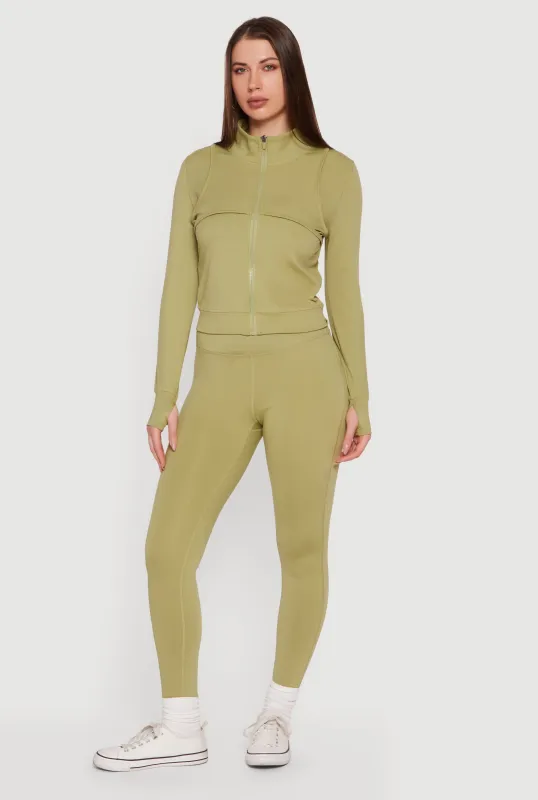 Wide Waist Yoga Leggings sold by Rainbow