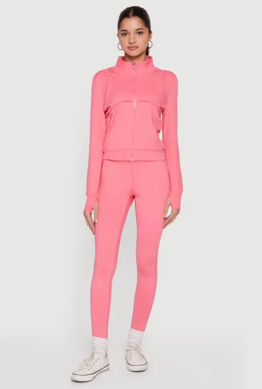 Wide Waist Yoga Leggings sold by Rainbow