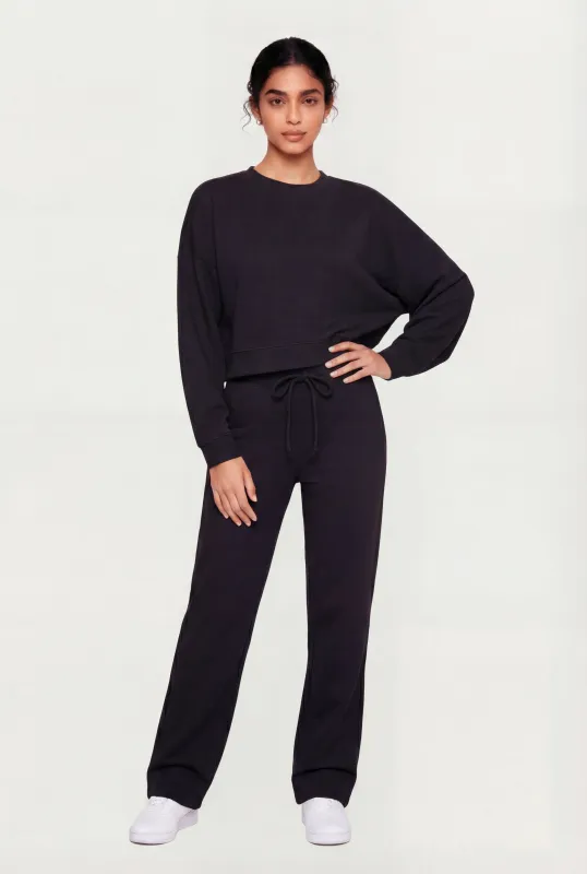 Drawstring Waist Straight Leg Sweatpants sold by Rainbow