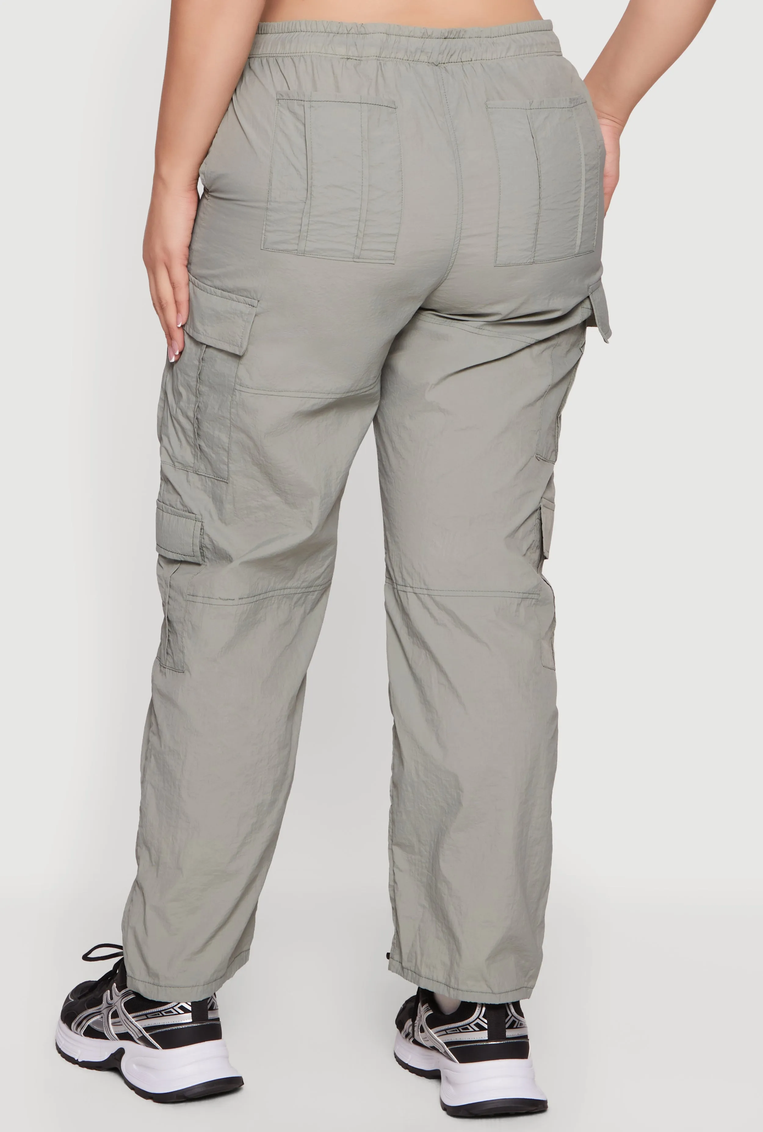 Plus Size Nylon Drawstring Cargo Pants sold by Rainbow product image thumbnail 5