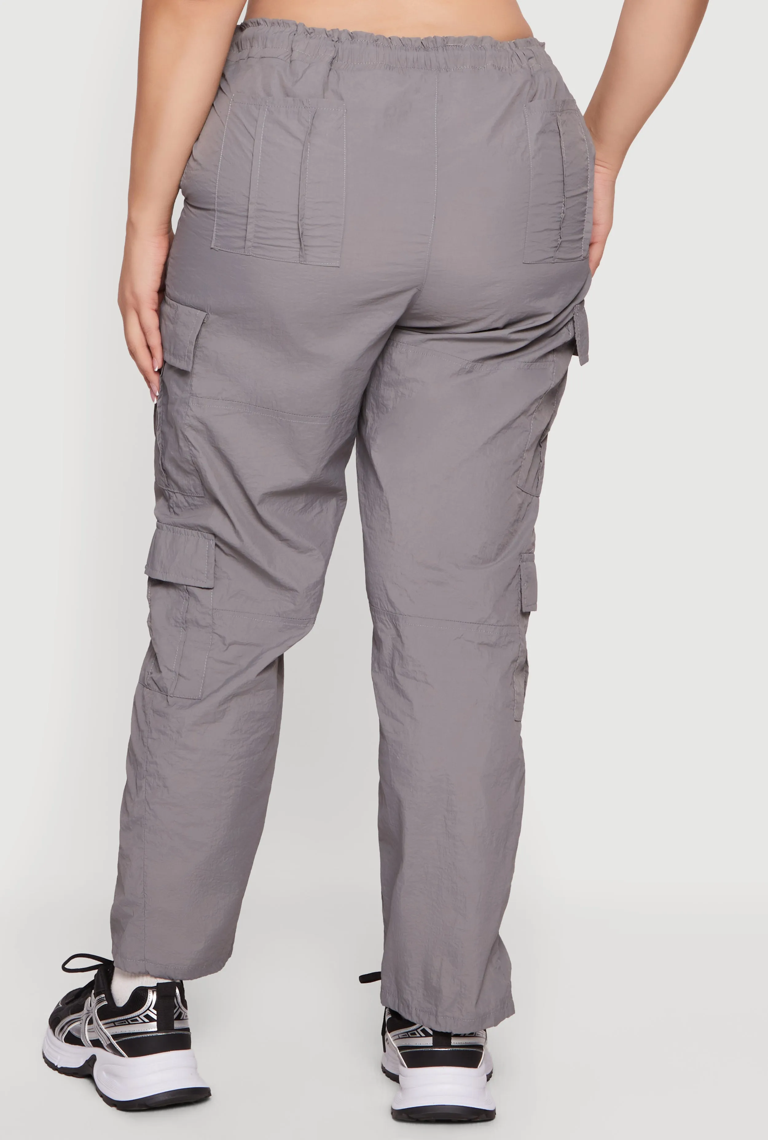 Plus Size Nylon Drawstring Cargo Pants sold by Rainbow product image thumbnail 5
