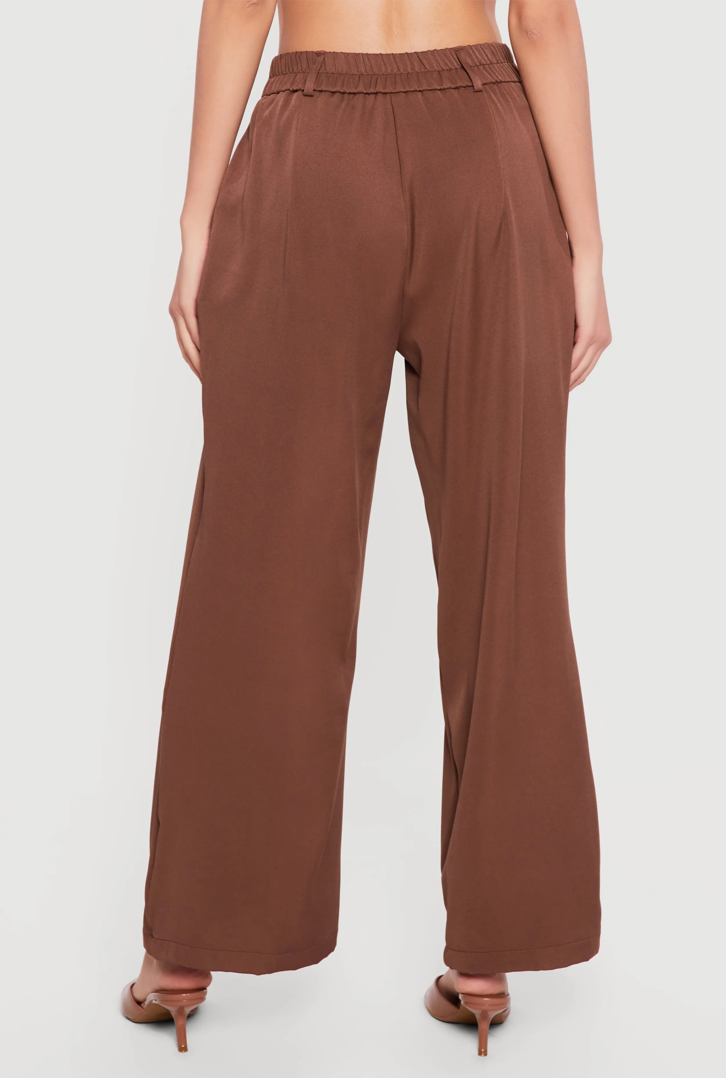 High Waisted Wide Leg Pleated Dress Pants sold by Rainbow product image thumbnail 5