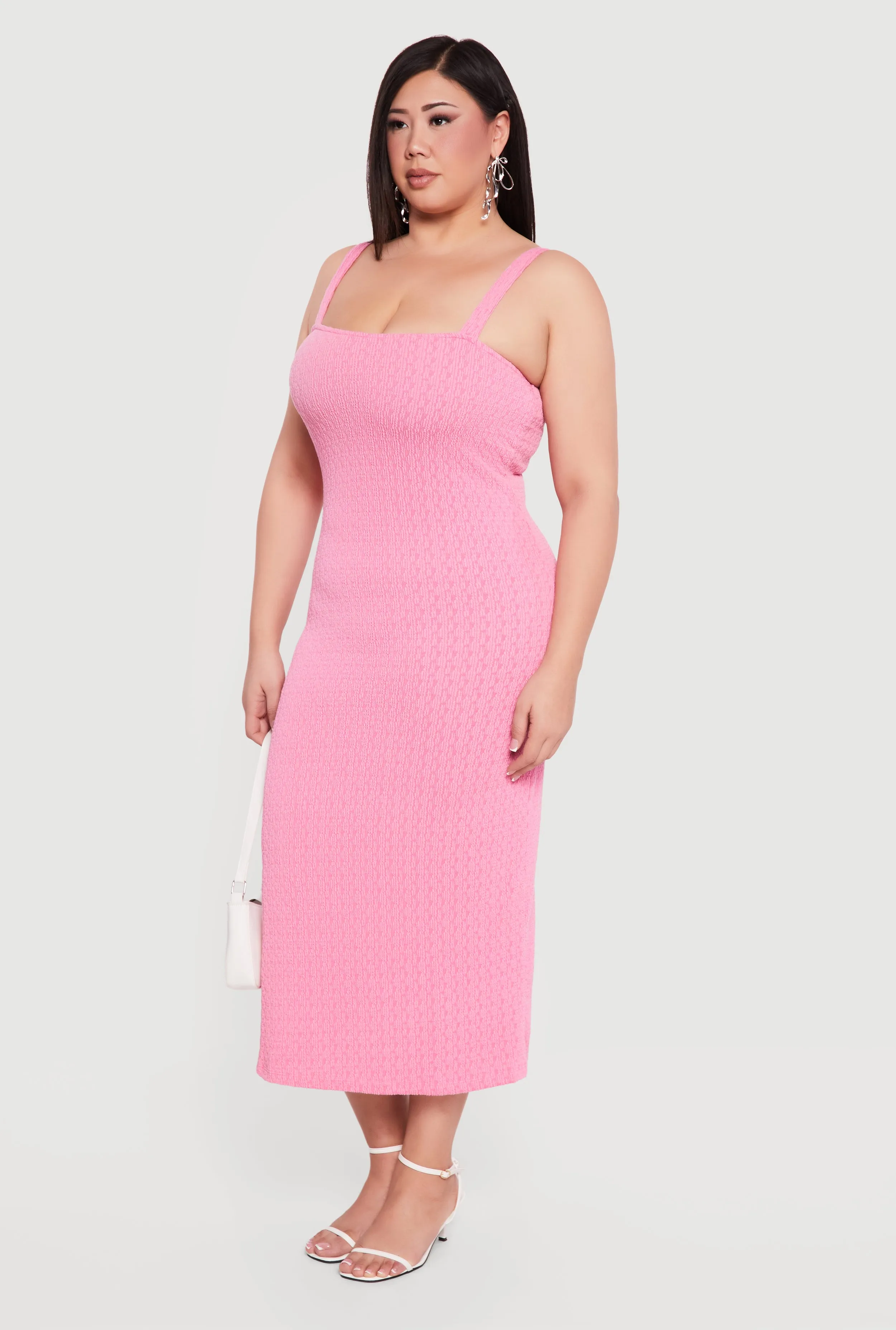 Plus Size Textured Knit Cami Maxi Dress sold by Rainbow product image thumbnail 2