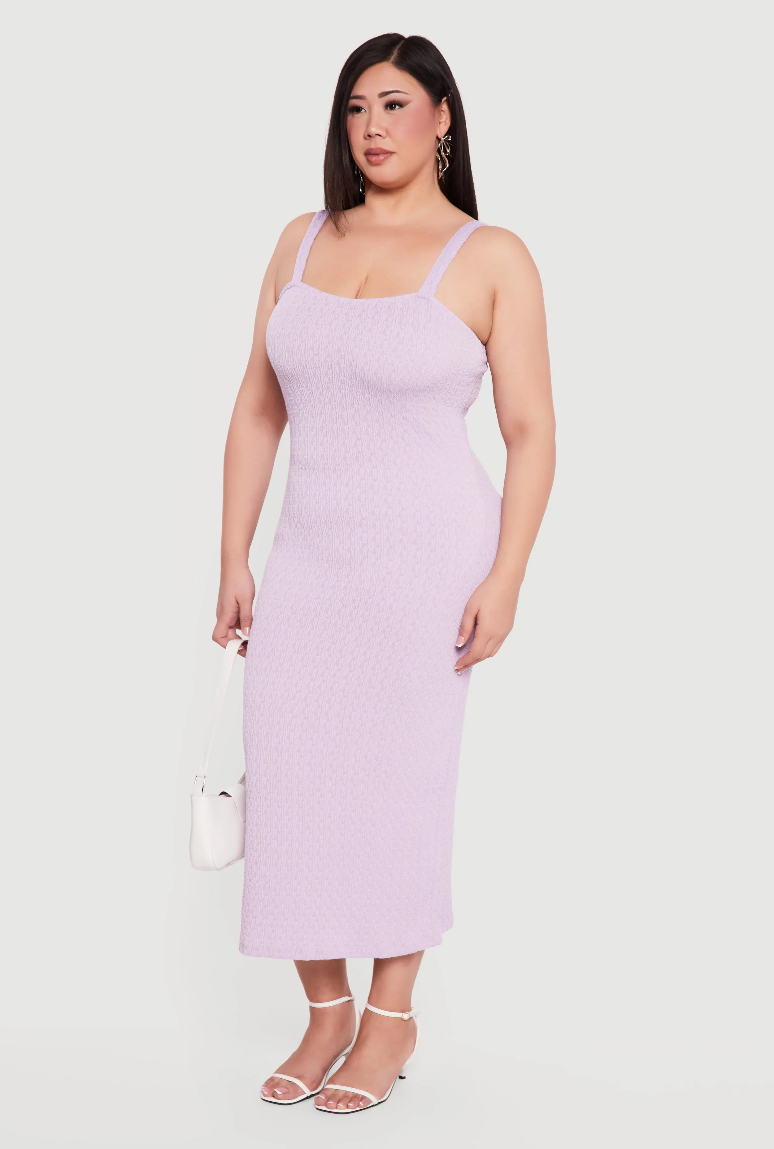 Plus Size Textured Knit Cami Maxi Dress sold by Rainbow product image thumbnail 2