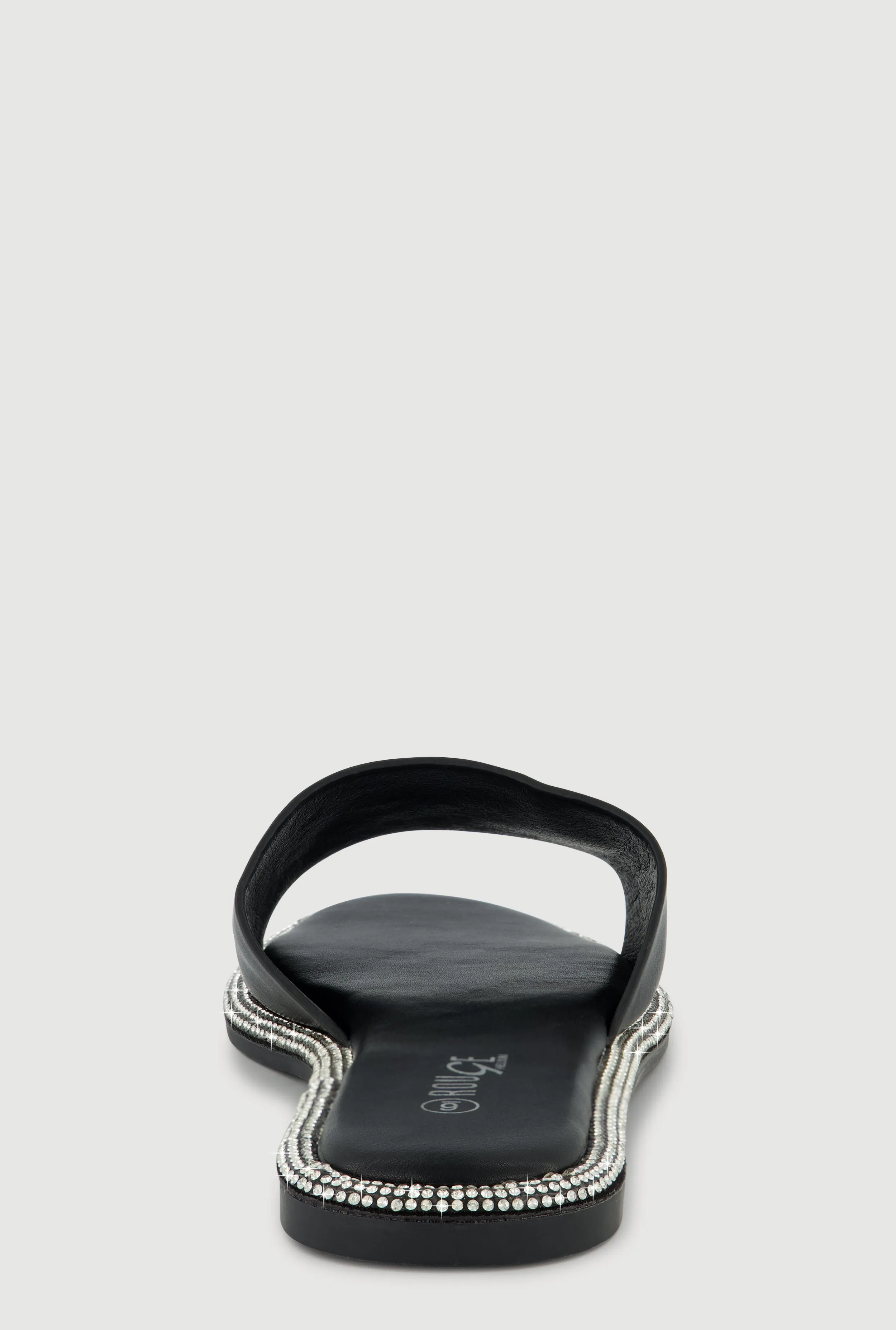 Rhinestone Trim Slide Open Toe Sandals sold by Rainbow product image thumbnail 3