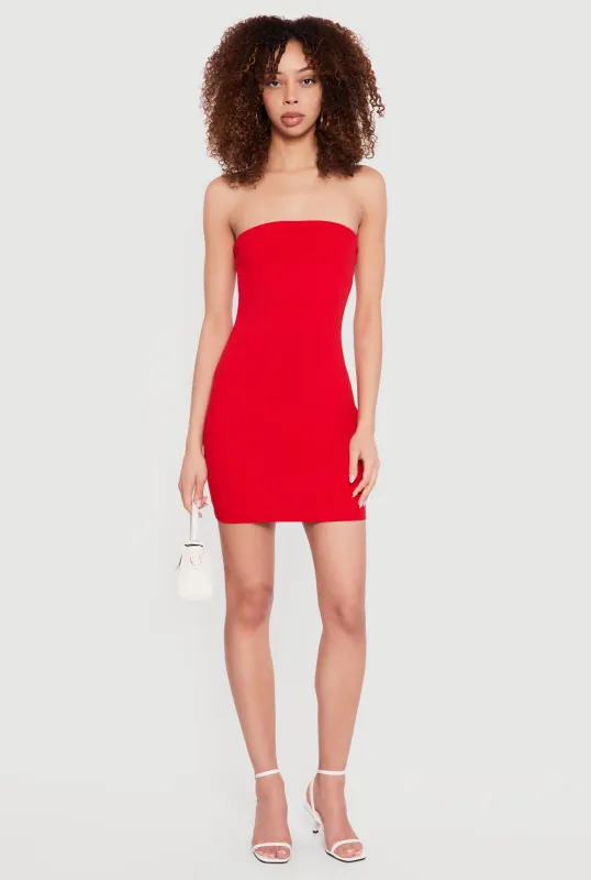 Solid Mini Tube Dress sold by Rainbow