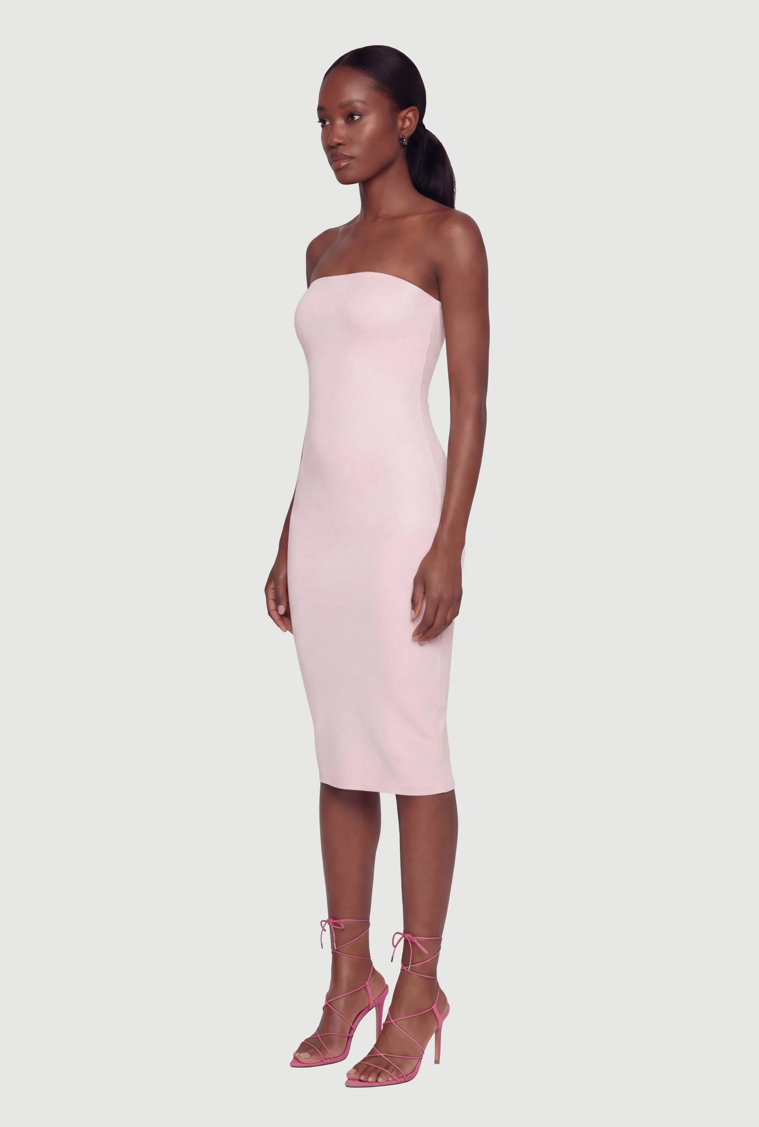 Shelf Bra Tube Midi Dress sold by Rainbow product image thumbnail 2