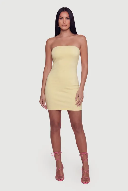 Solid Mini Tube Dress sold by Rainbow