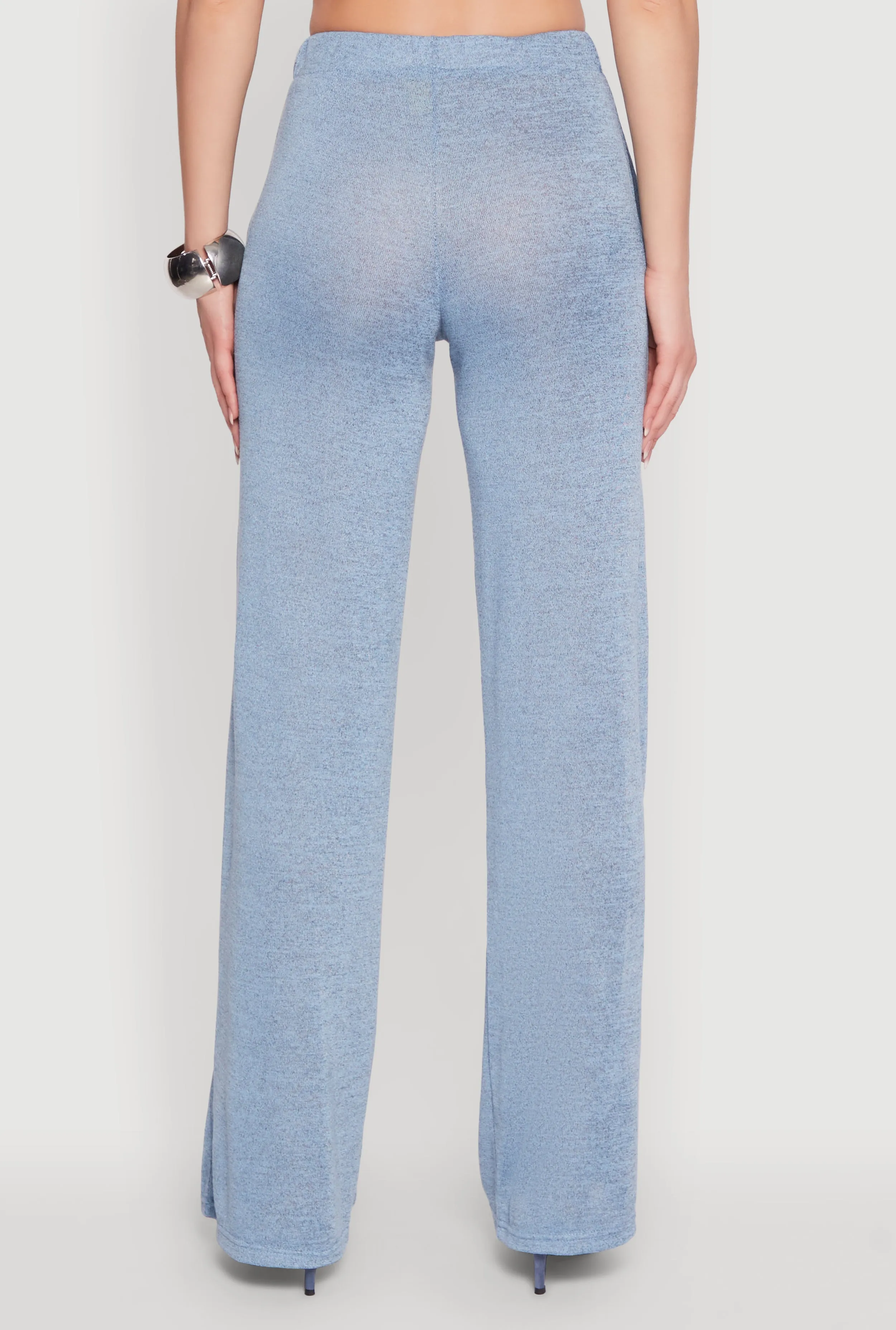 Daisy High Waisted Straight Leg Brushed Knit Pants sold by Rainbow product image thumbnail 5