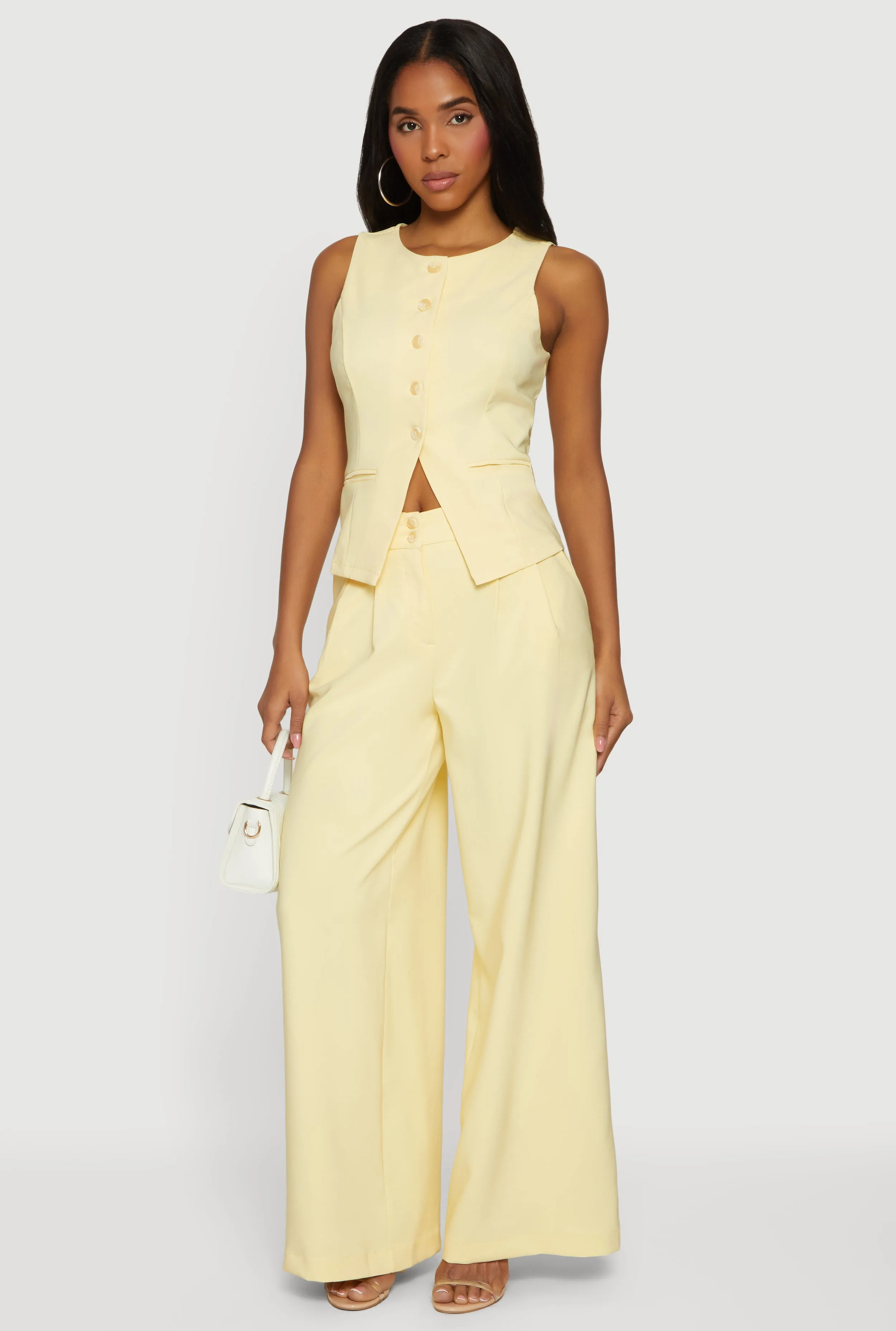 Crew Neck Button Front Waistcoat sold by Rainbow product image thumbnail 2