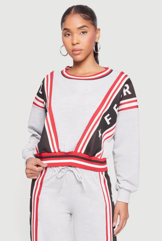 Fearless Graphic Pullover Sweatshirt sold by Rainbow