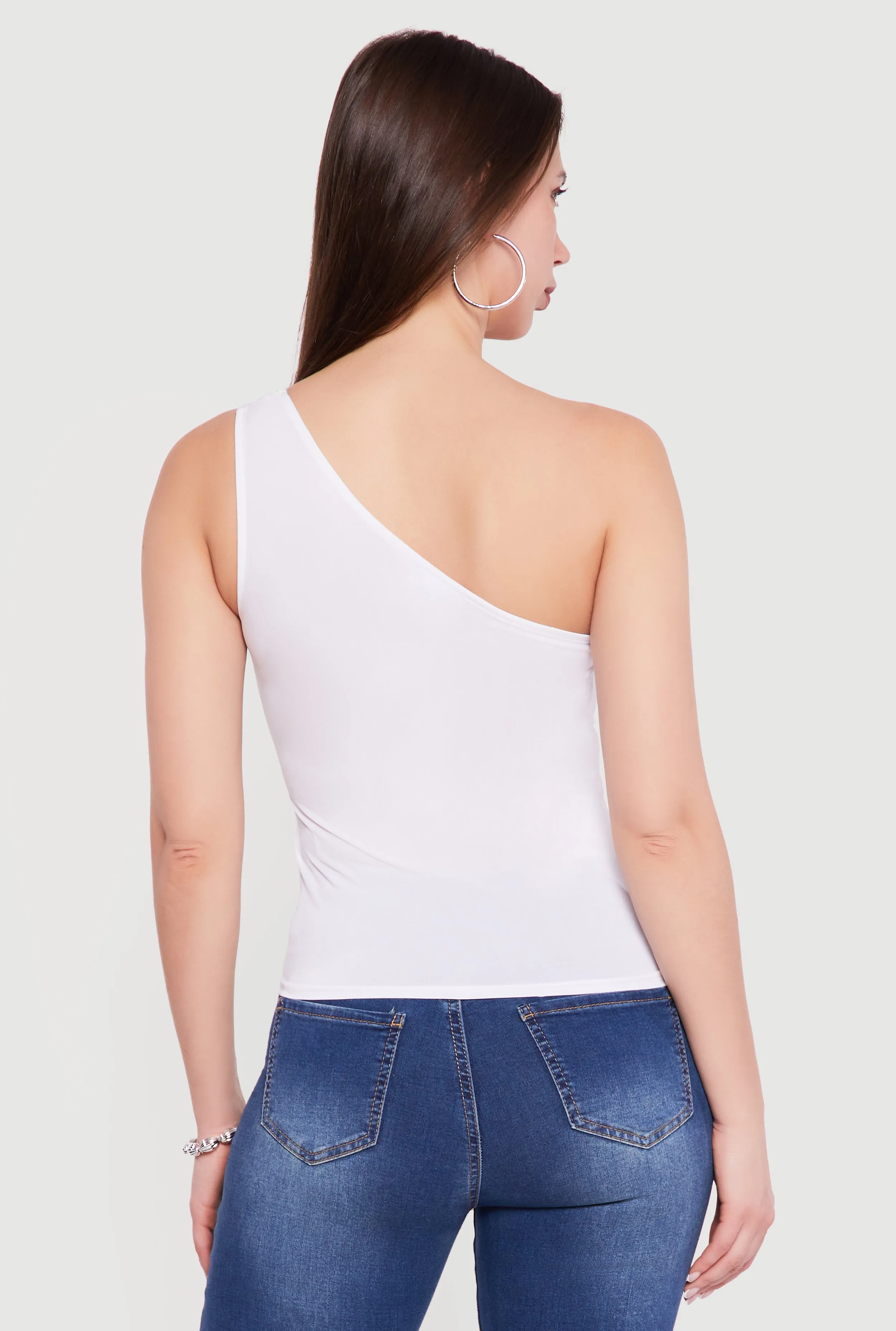 Double Layered One Shoulder Blouse sold by Rainbow product image thumbnail 5