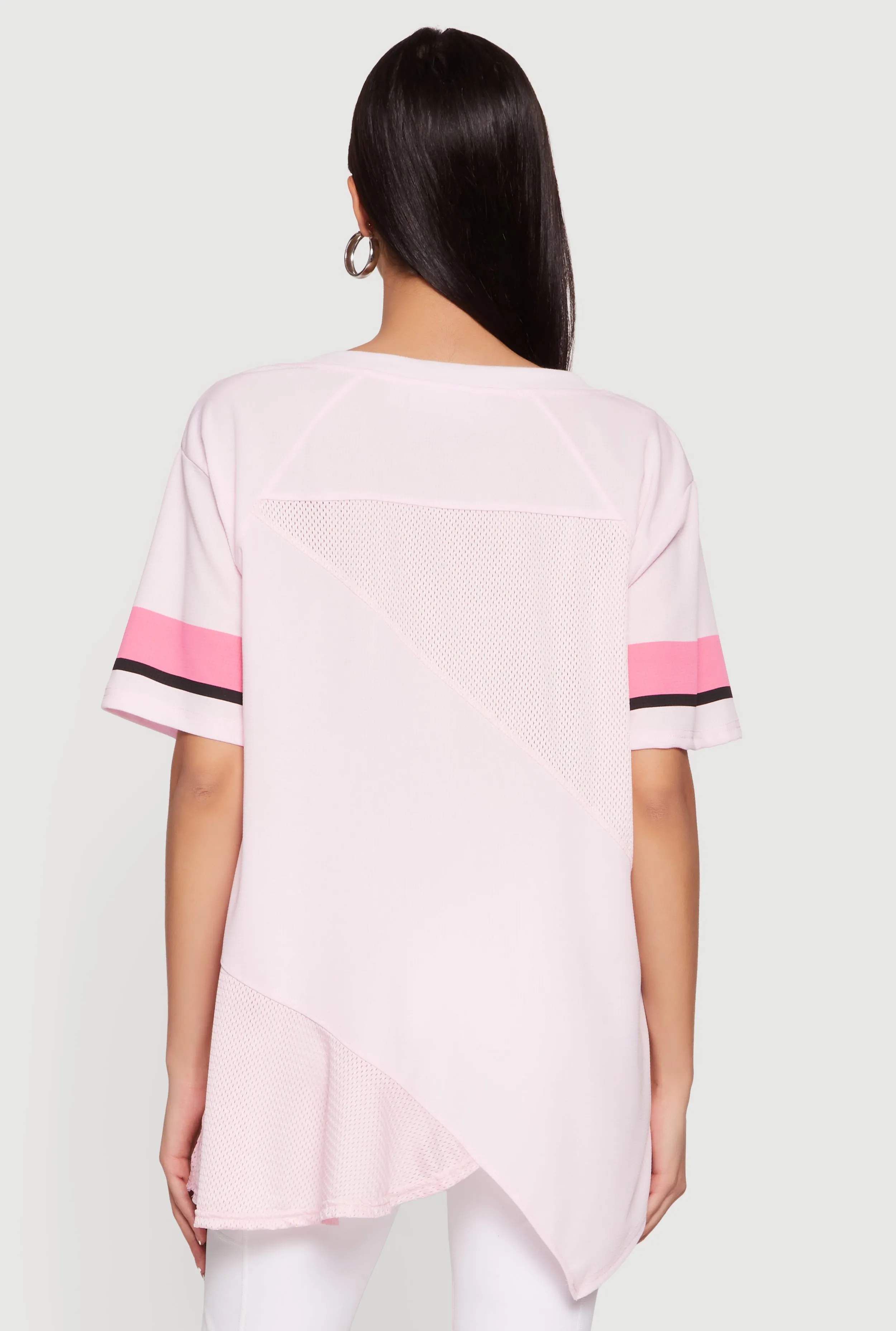 Oversized Patchwork Graphic Mesh Jersey sold by Rainbow product image thumbnail 5