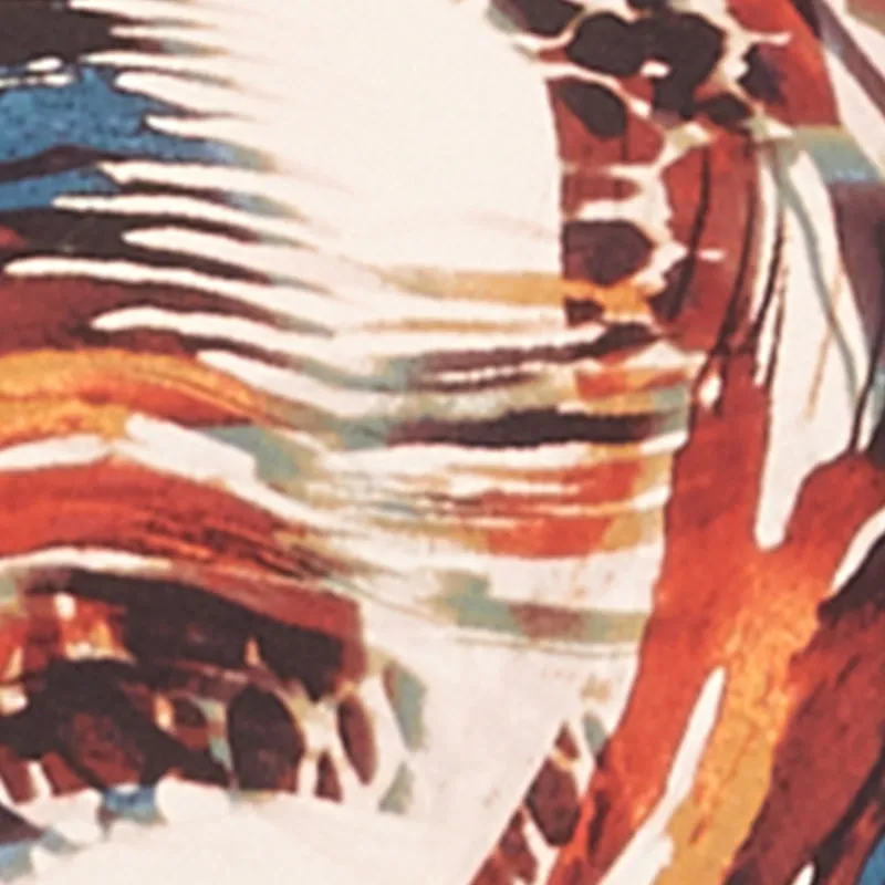 Plus Size Printed Pattern Sleeveless Handkerchief Hem Dress sold by Rainbow product image thumbnail 4