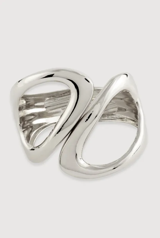 Chunky Metallic Hinge Bangle sold by Rainbow