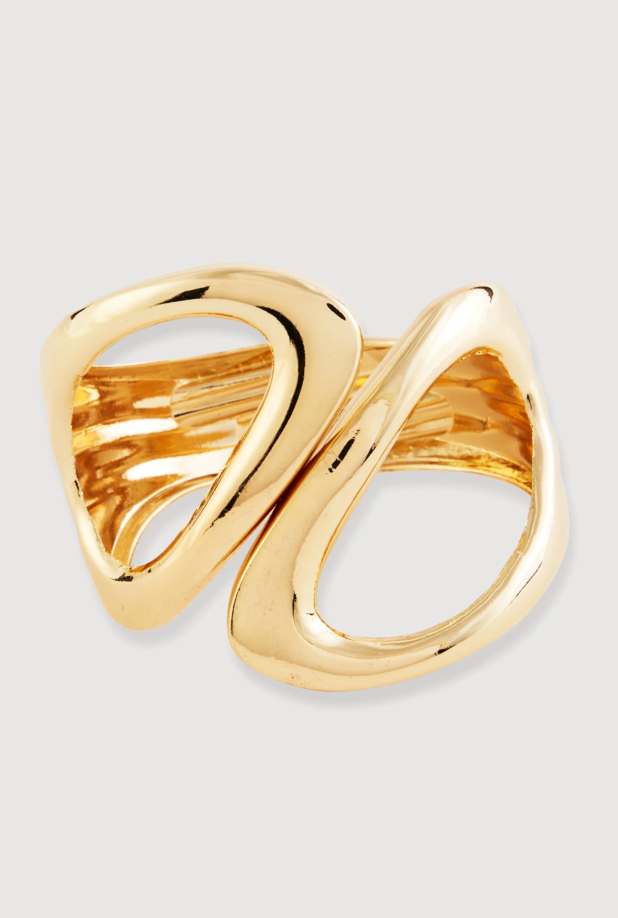 Chunky Metallic Hinge Bangle sold by Rainbow