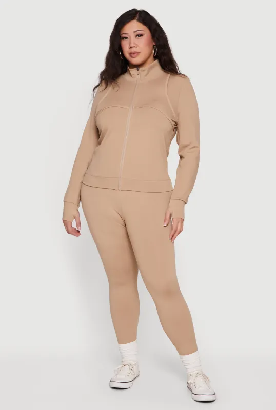 Plus Size Wide Waist Yoga Leggings sold by Rainbow