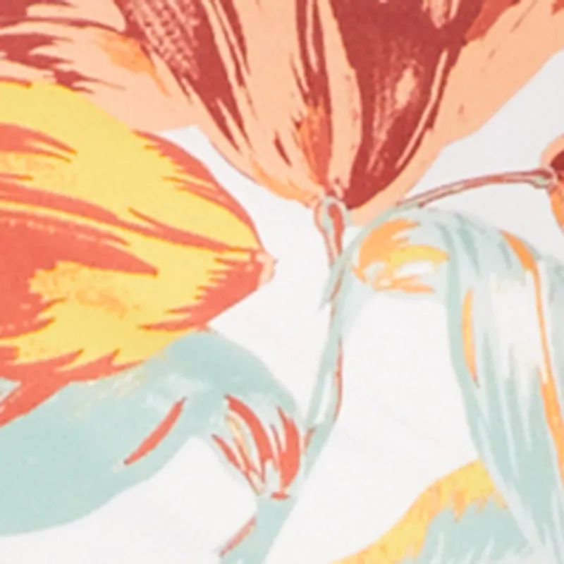 Plus Size Floral Print Side Ruched Tube Top sold by Rainbow product image thumbnail 4