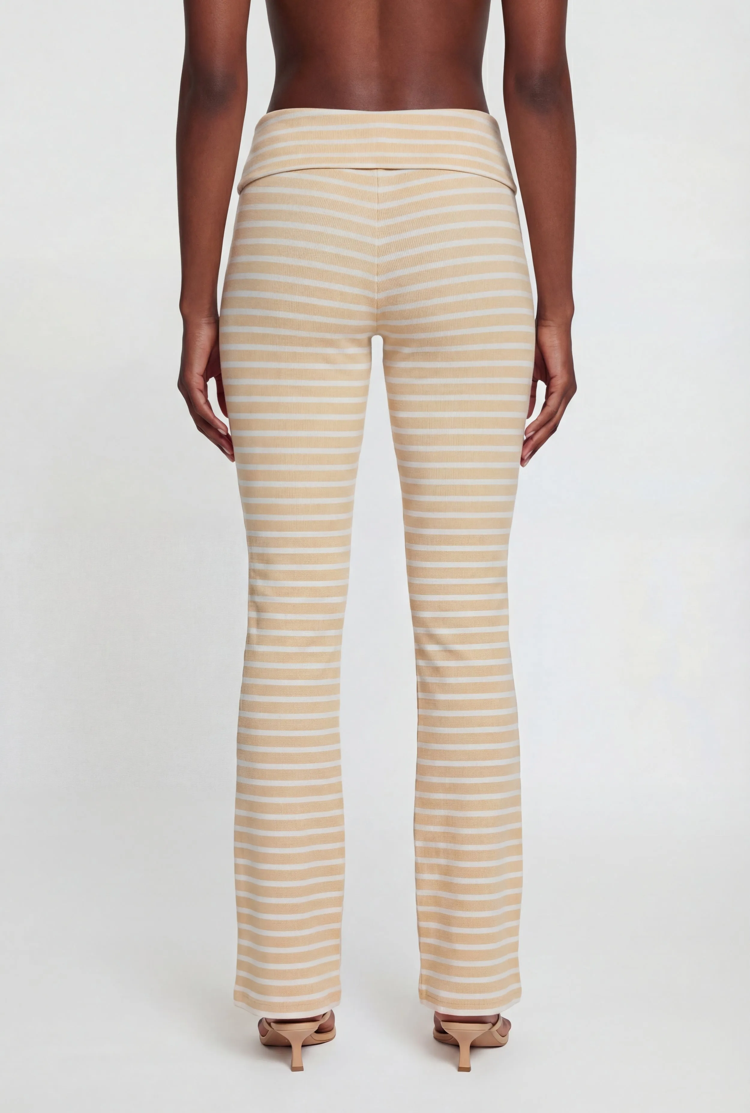 Striped Fold Over Flare Pants sold by Rainbow product image thumbnail 5