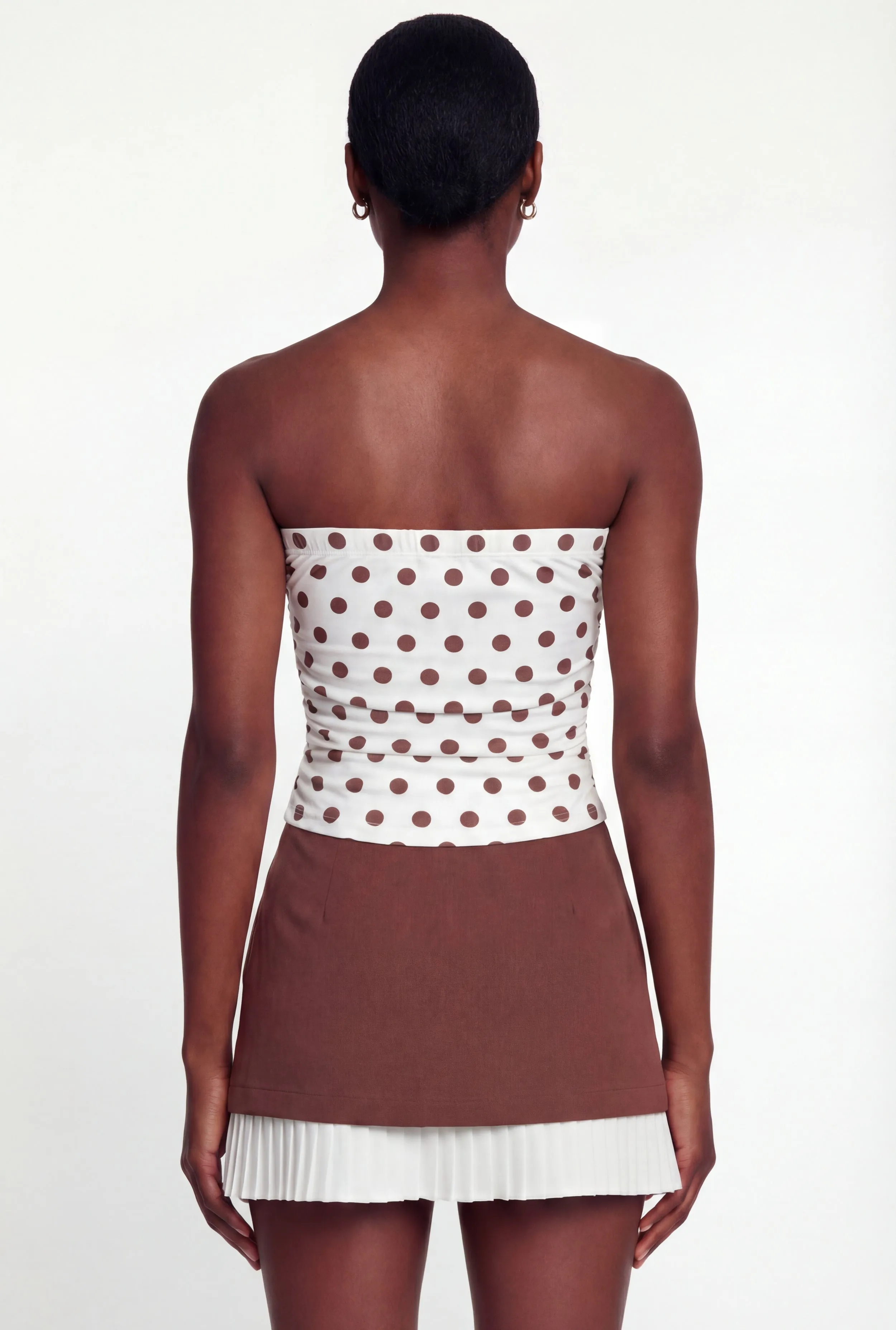 Patterned Ruched Side Tube Top sold by Rainbow product image thumbnail 5