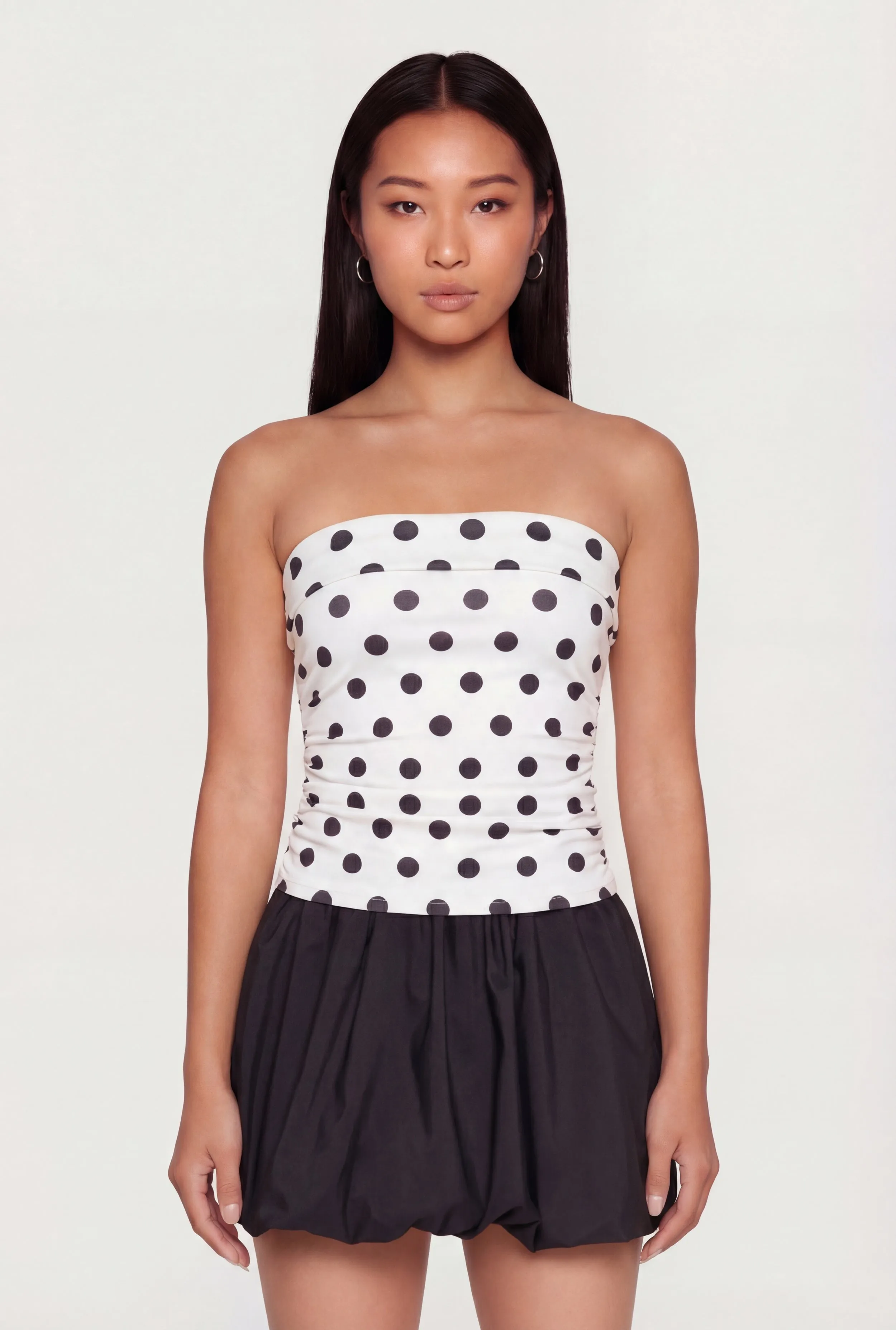 Patterned Ruched Side Tube Top sold by Rainbow product image thumbnail 2