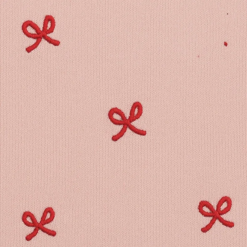 Embroidered Bow Long Sleeve Crew Neck Pullover Sweatshirt sold by Rainbow product image thumbnail 4