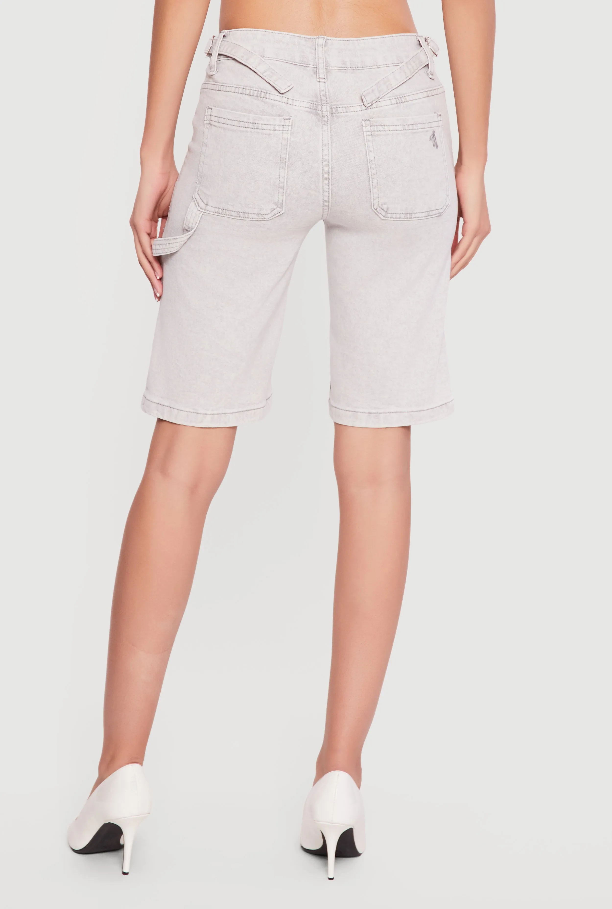 VIP Denim Bermuda Shorts with Strap Detail sold by Rainbow product image thumbnail 5