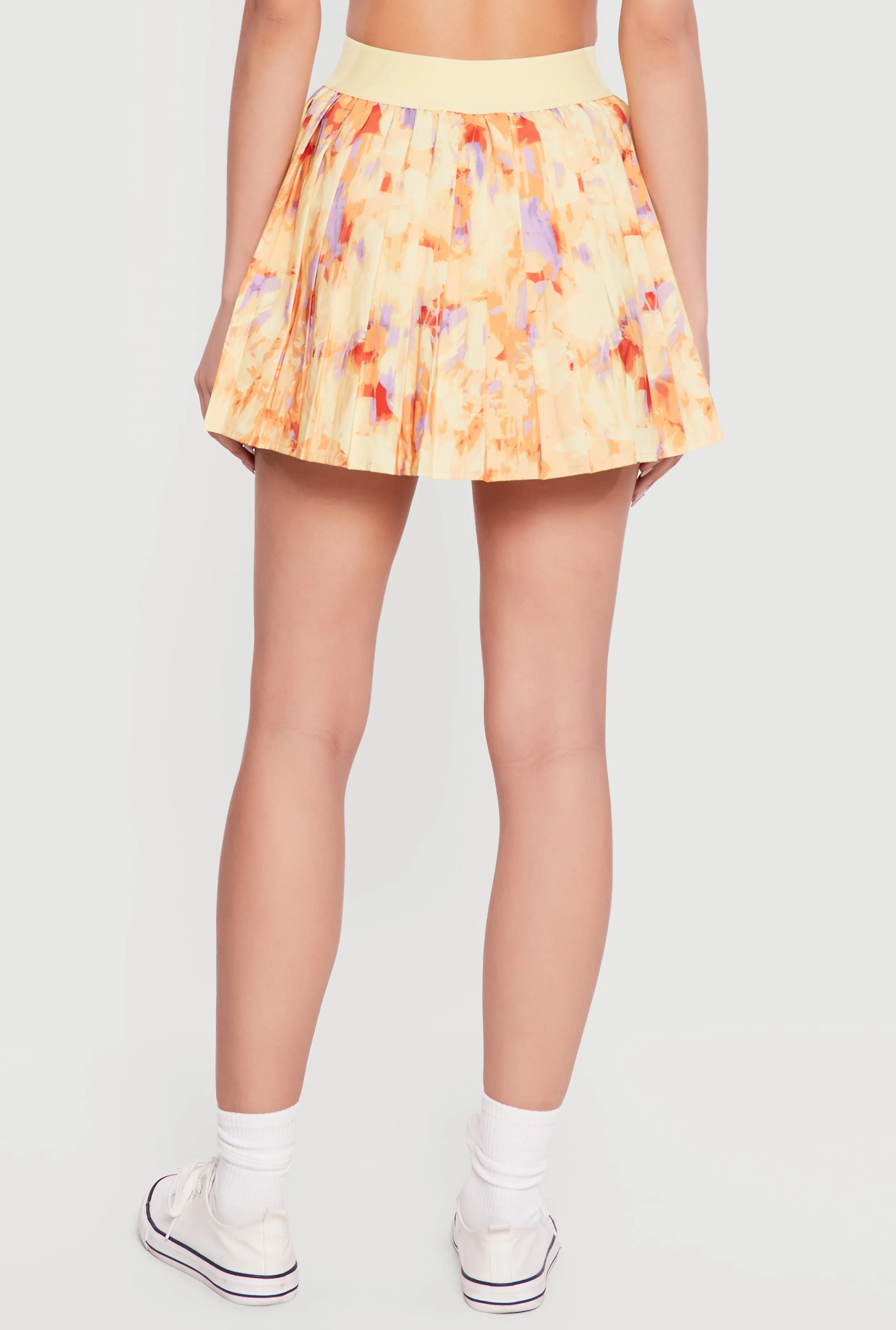 Patterned High Waisted Pleated Skort sold by Rainbow product image thumbnail 5