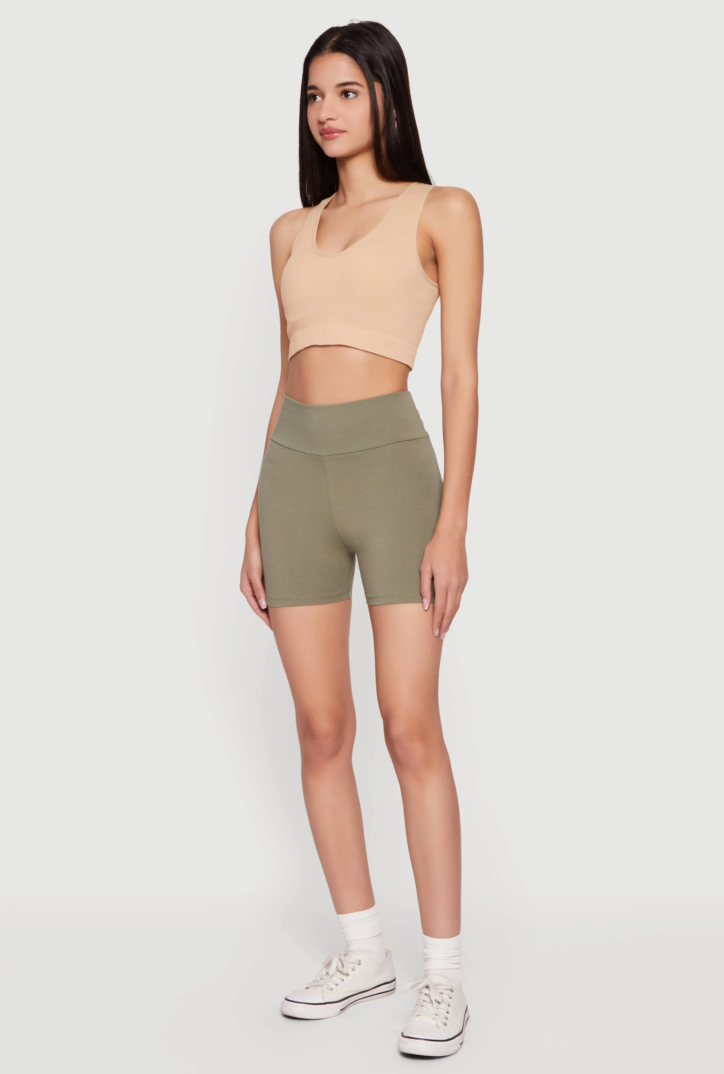 High Waisted Biker Shorts sold by Rainbow product image thumbnail 2