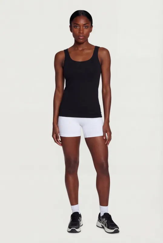 Basic Scoop Neck Tank Top sold by Rainbow