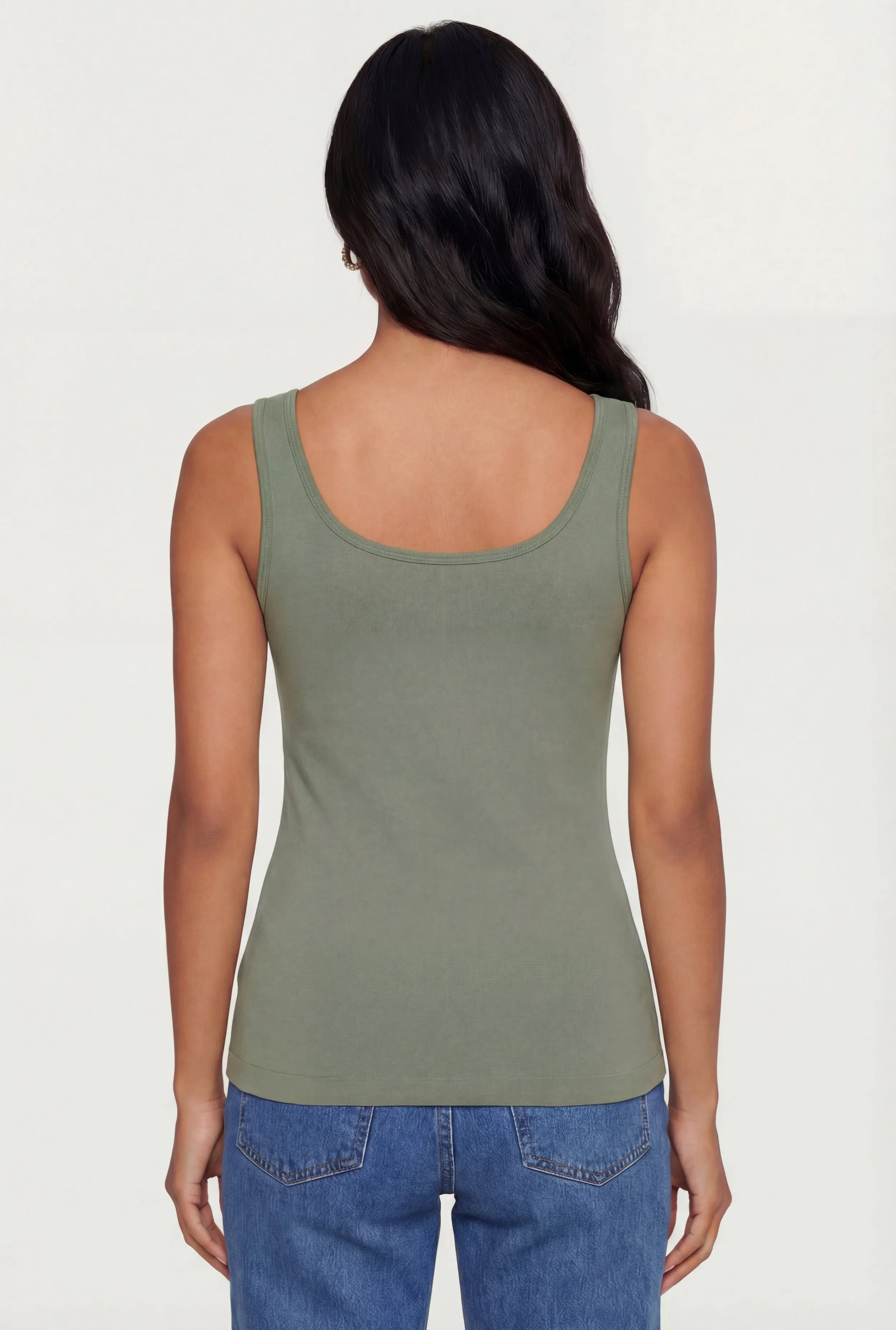 Basic Scoop Neck Tank Top sold by Rainbow product image thumbnail 5