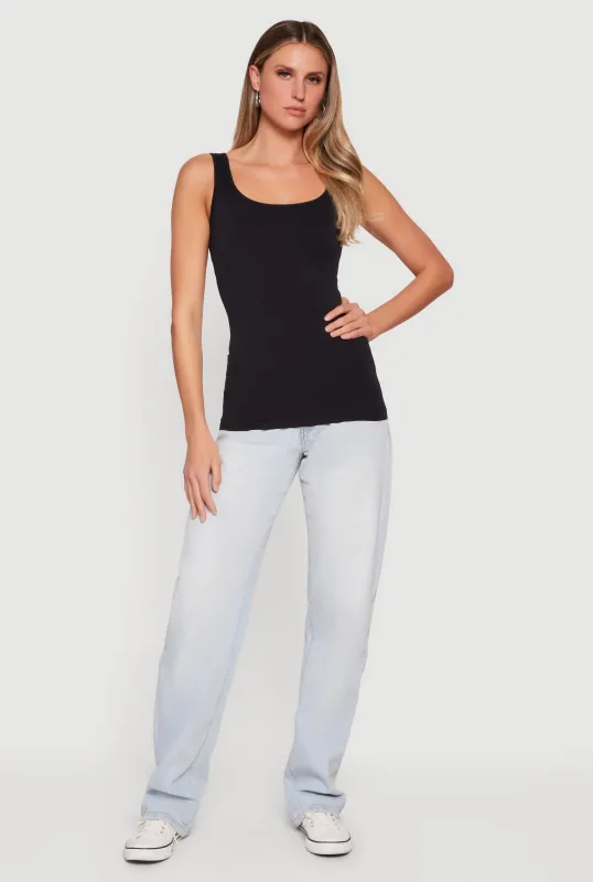 Basic Scoop Neck Tank Top sold by Rainbow