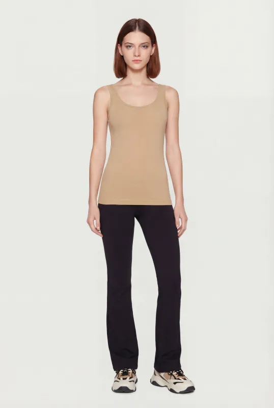 Basic Scoop Neck Tank Top sold by Rainbow