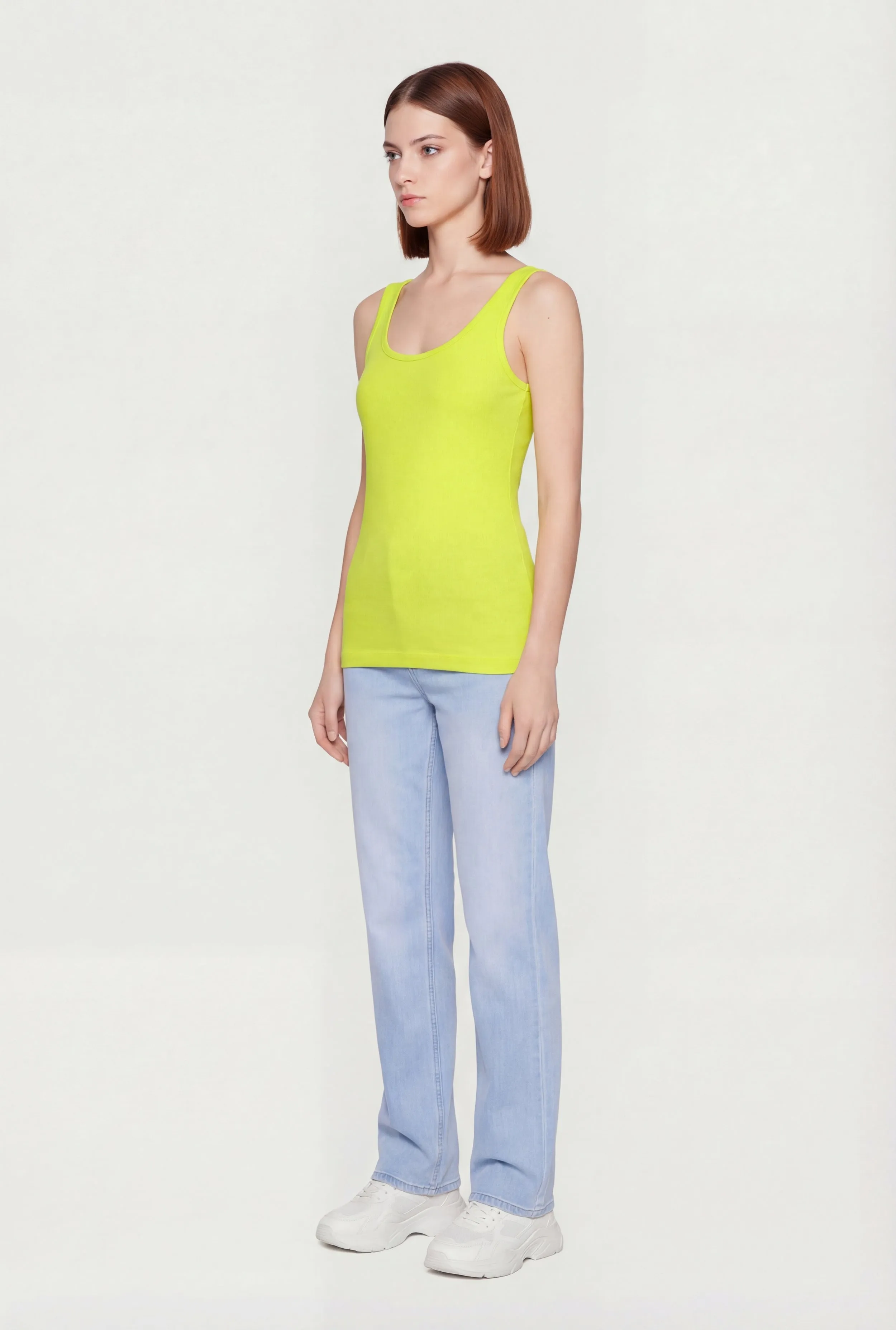 Basic Scoop Neck Tank Top sold by Rainbow product image thumbnail 3