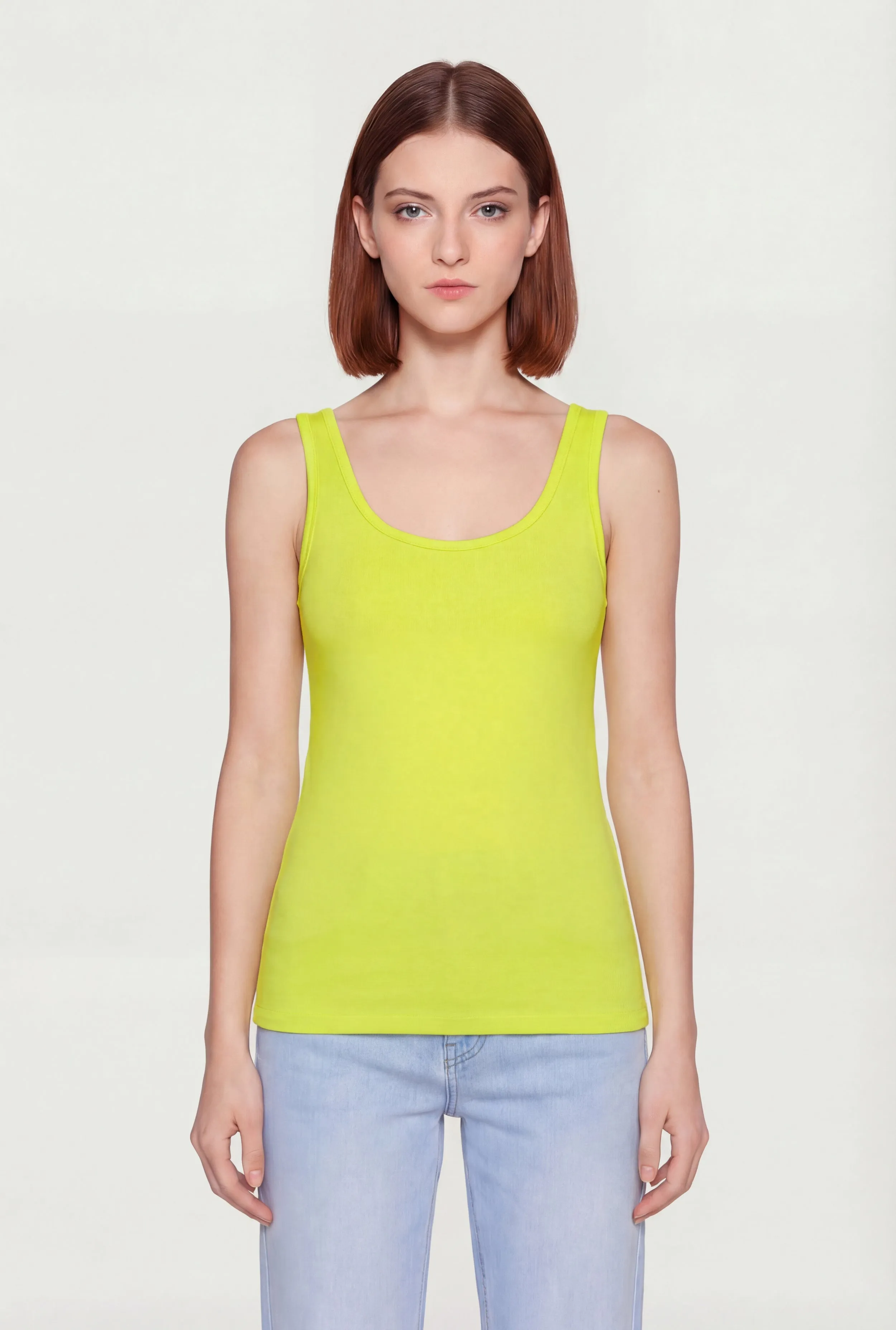 Basic Scoop Neck Tank Top sold by Rainbow product image thumbnail 2