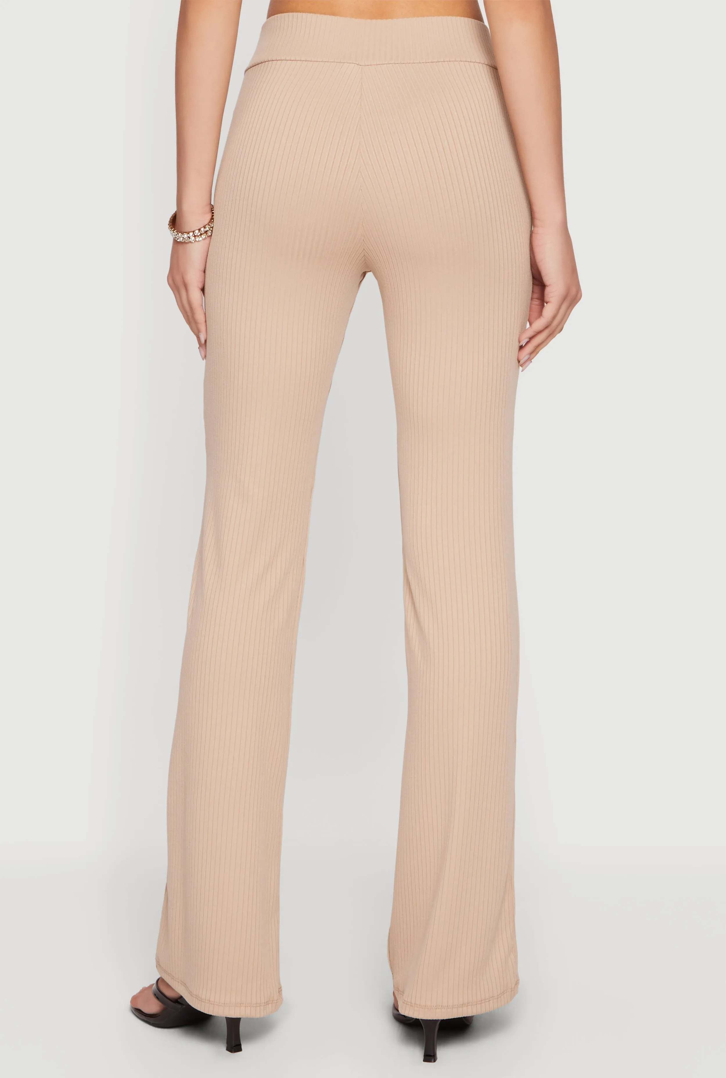 Ribbed Knit Straight Leg Pull On Pants sold by Rainbow product image thumbnail 5