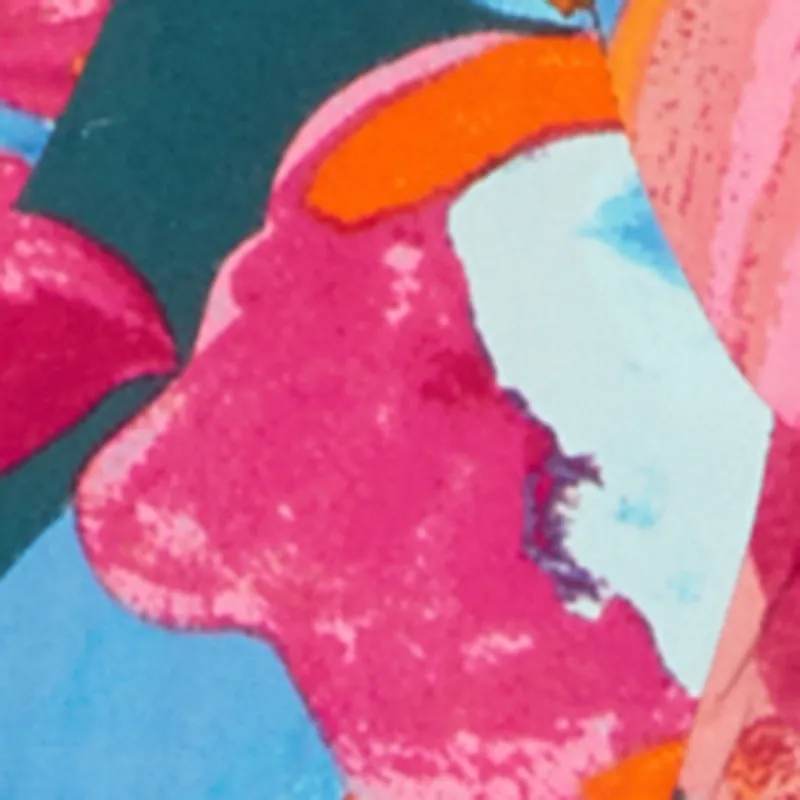 Crepe Knit Patterned Jumpsuit with Tie Waist Belt sold by Rainbow product image thumbnail 4