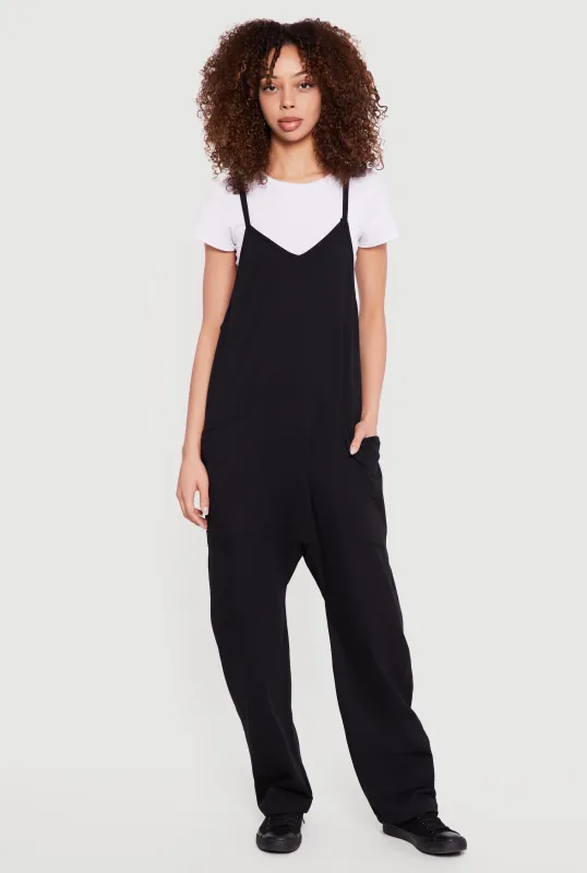 Oversized Cami Jumpsuit with Pockets sold by Rainbow