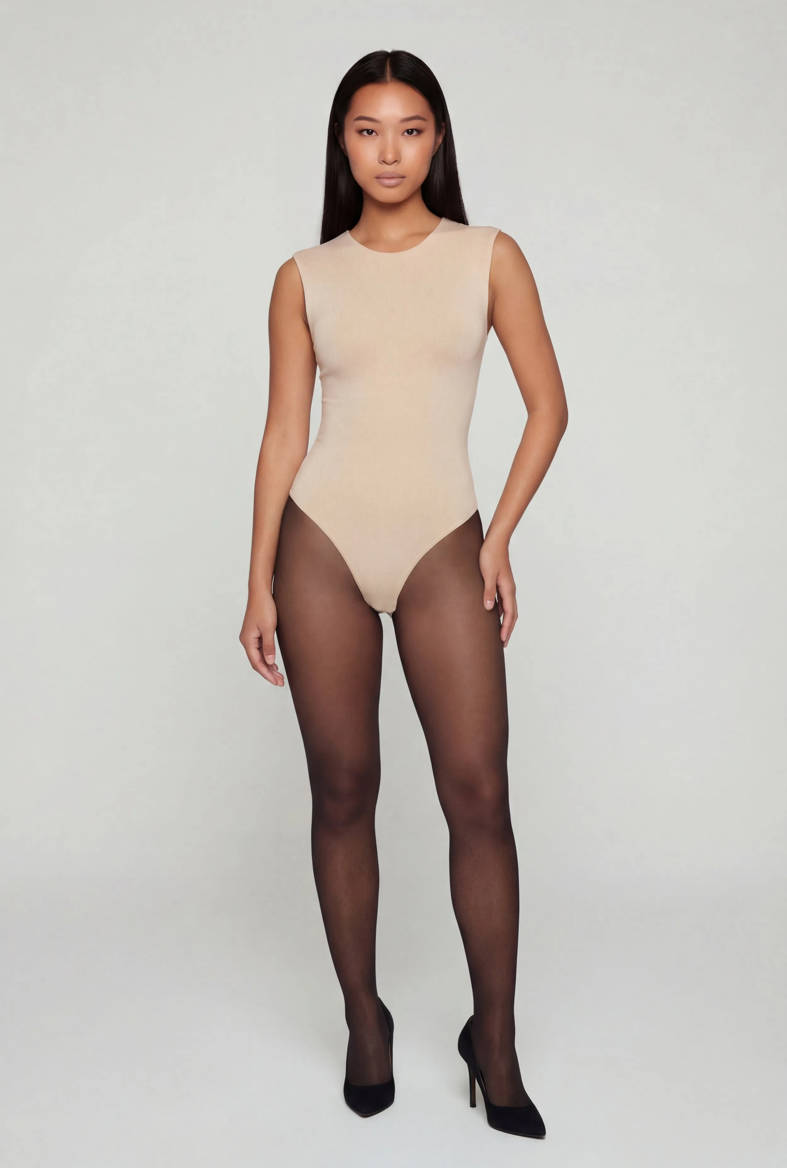 Sleeveless Crew Neck Bodysuit sold by Rainbow