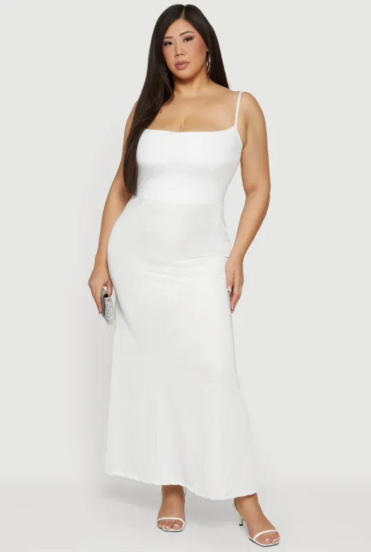 Plus Size Caged Back Cami Maxi Dress sold by Rainbow