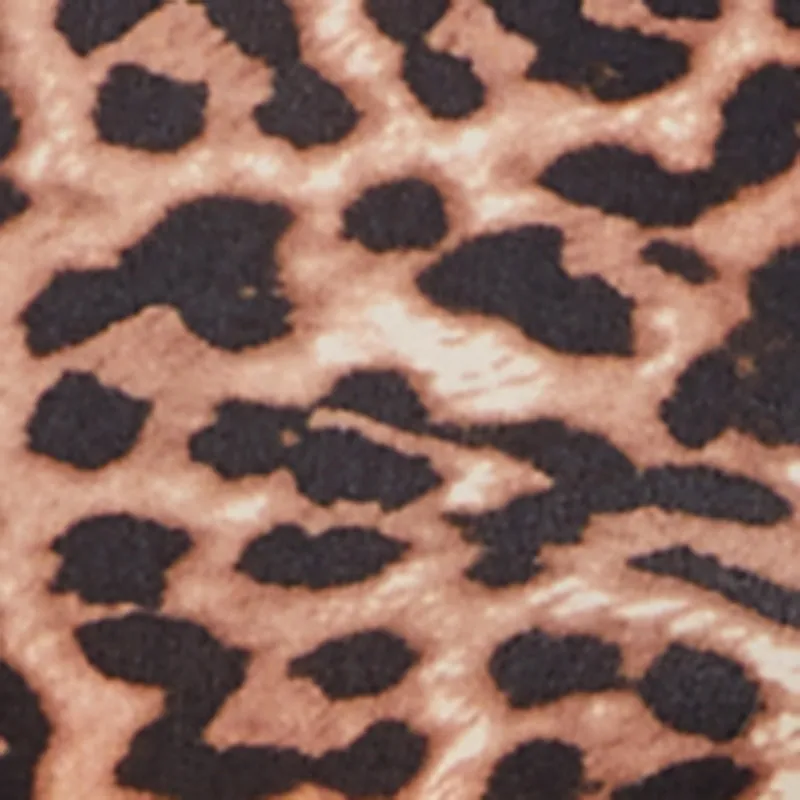 Plus Size Leopard Print Short Sleeve Midi Dress sold by Rainbow product image thumbnail 4