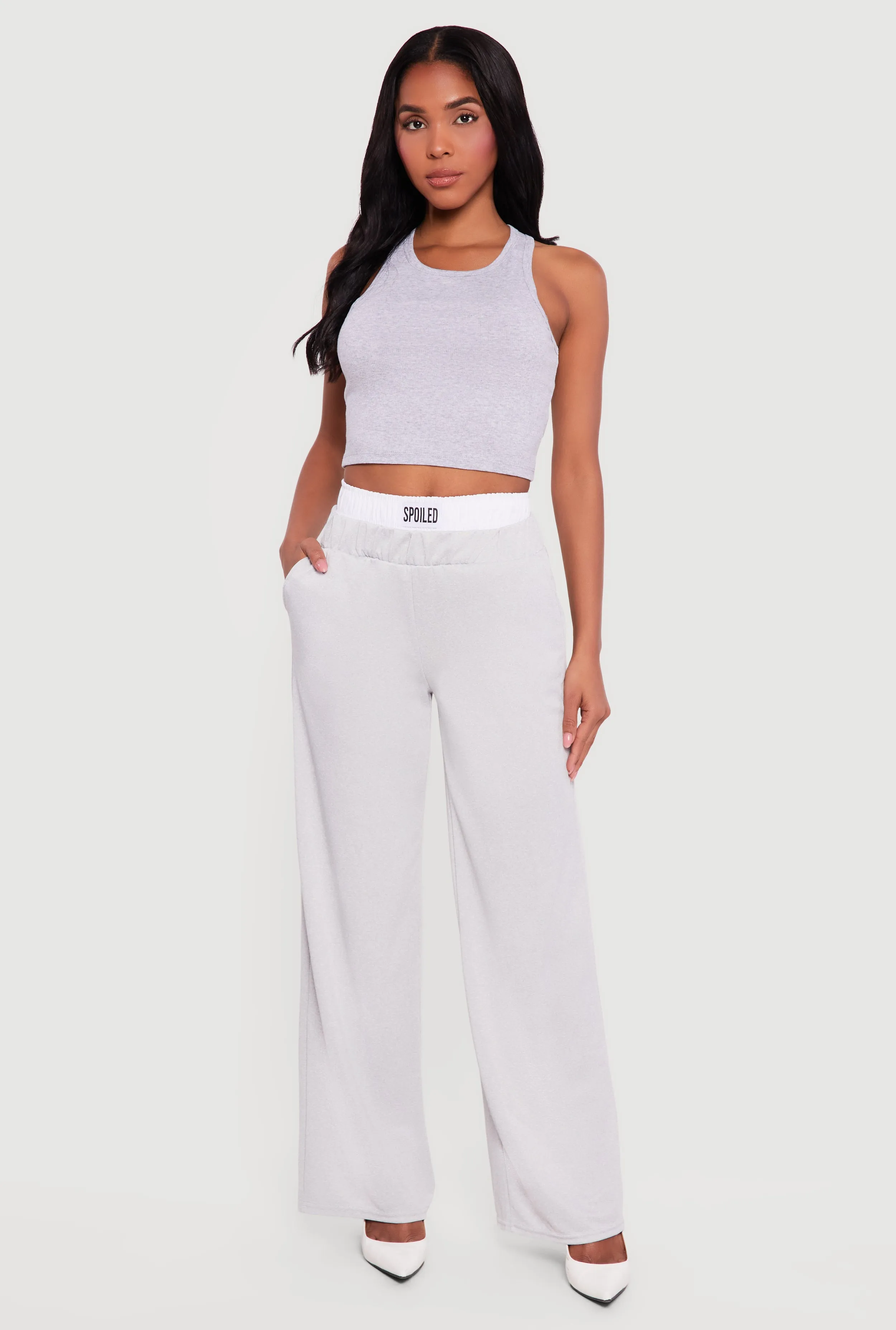 Spoiled Contrast Waistband Wide Leg Pants sold by Rainbow product image thumbnail 2