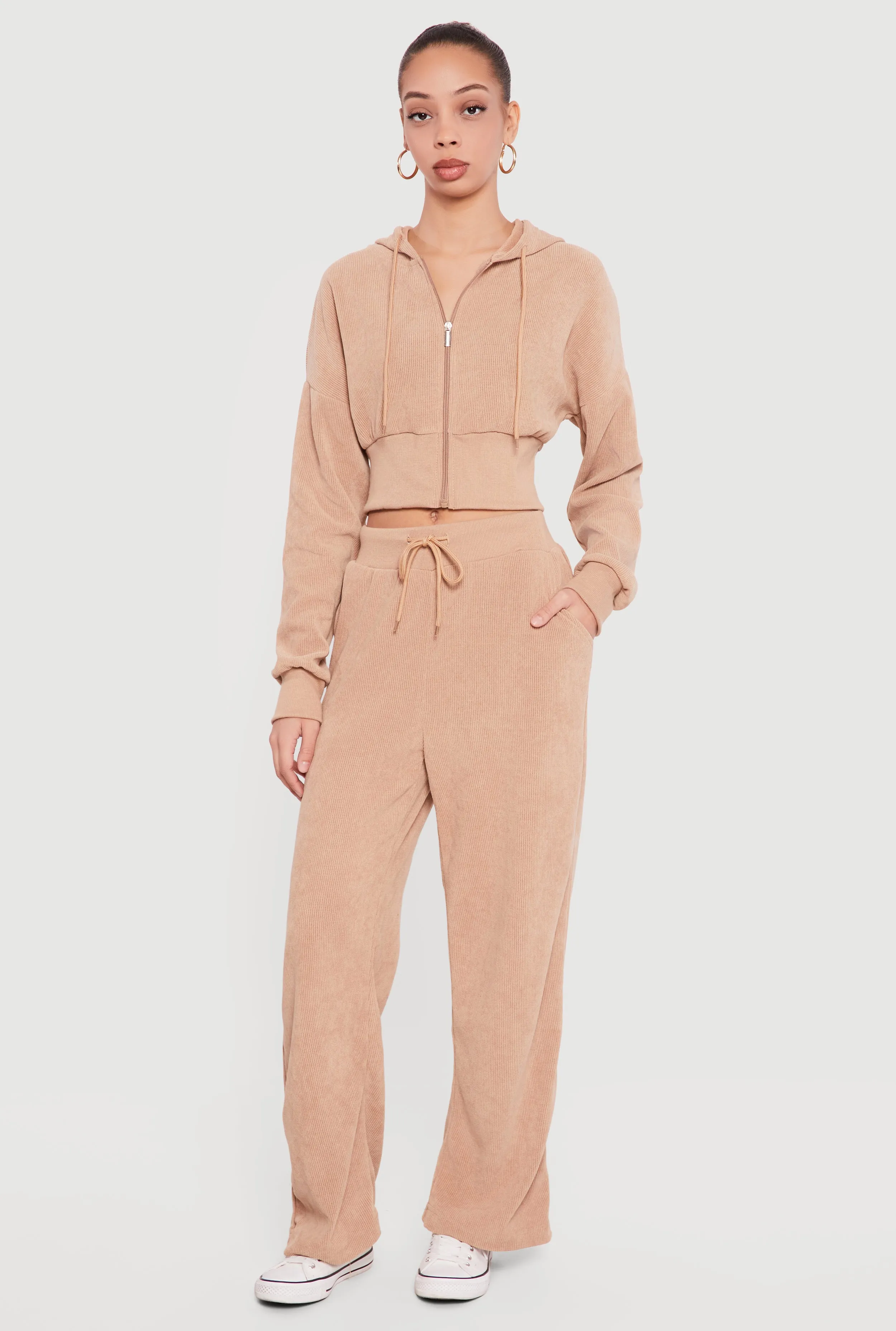 Drawstring Ribbed Knit Pants sold by Rainbow