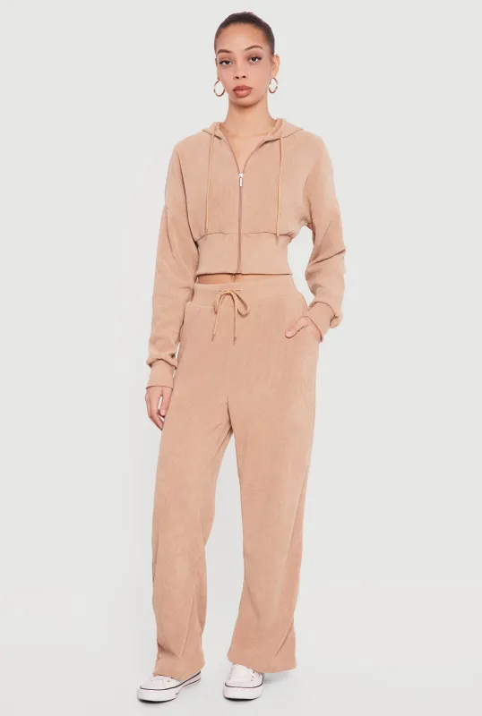 Drawstring Ribbed Knit Pants sold by Rainbow