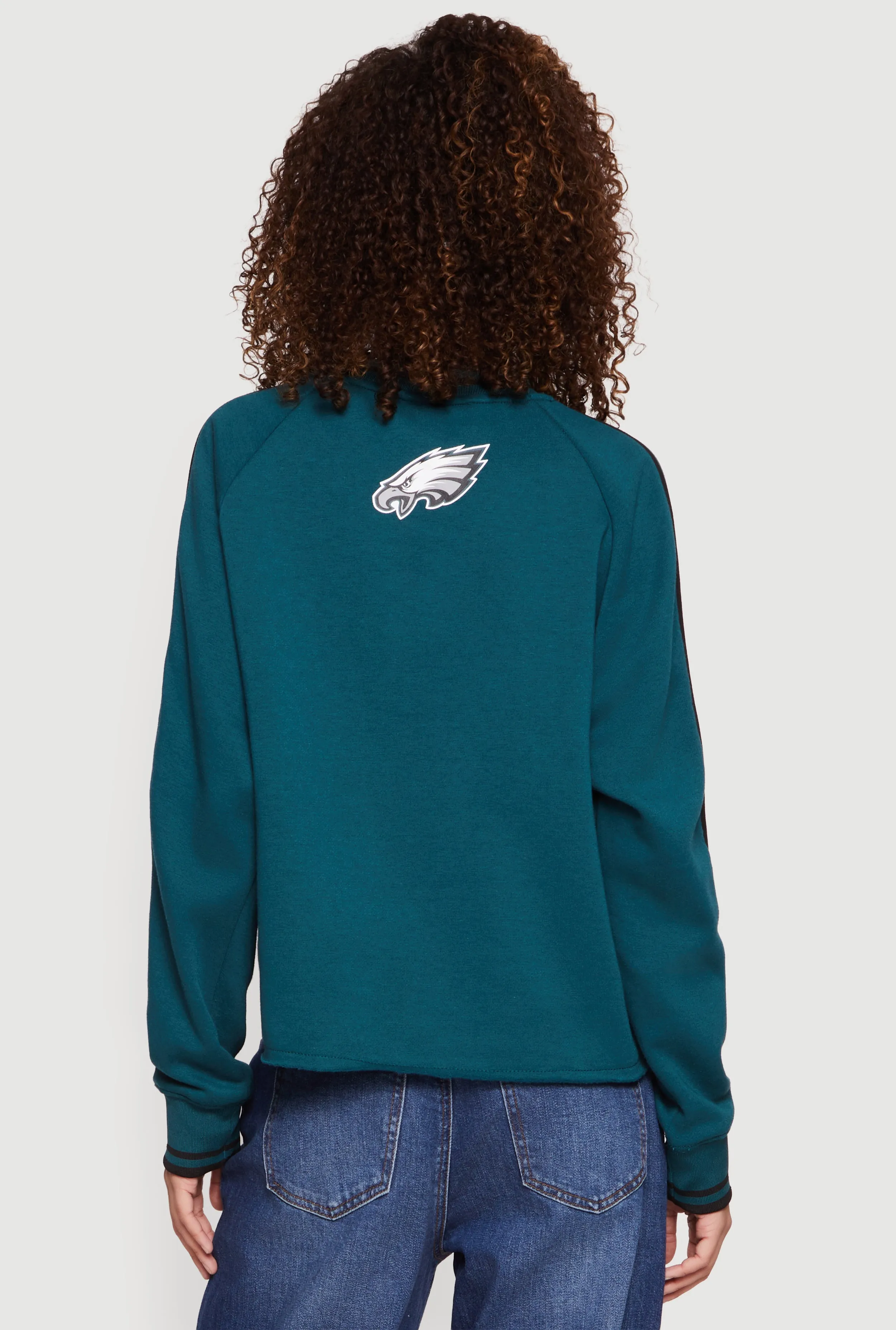 NFL Philadelphia Eagles Graphic Raw Hem Sweatshirt sold by Rainbow product image thumbnail 5
